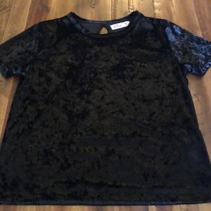 Black Hollister Velvet Shirt